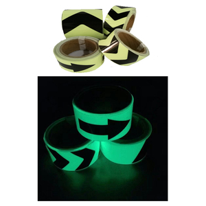 long-lived color PVC adhesive vinyl night light photoluminescent glow in dark fluorescent film tape