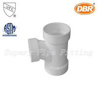 Livraison rapide Sch 40 raccord de tuyau en PVC té sanitaire pour piscines salle de bain raccords de tuyauterie en plastique matériaux de construction