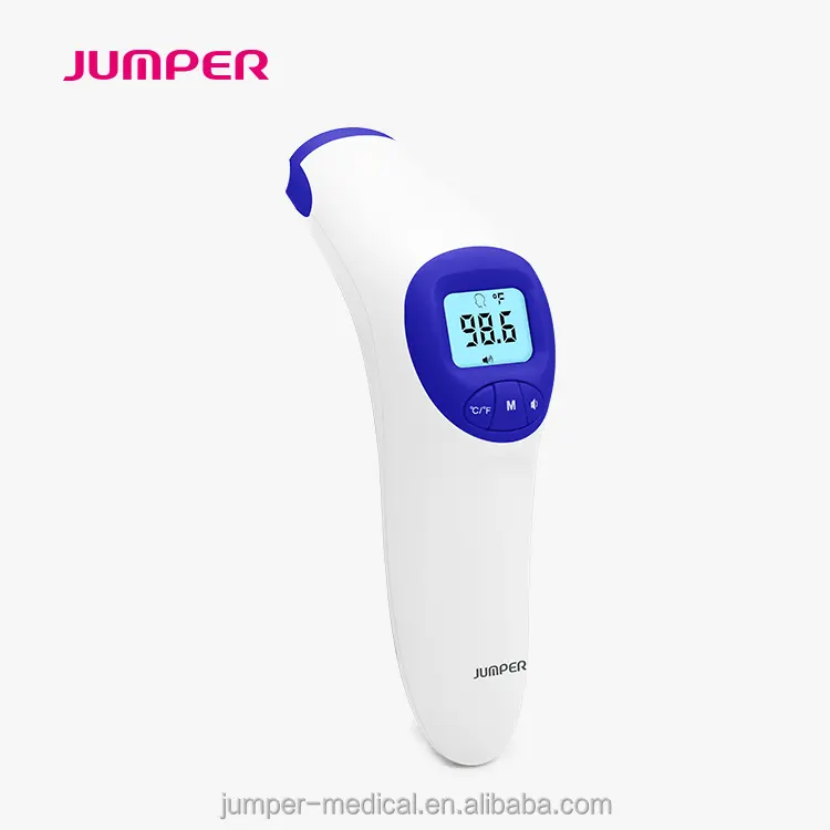 Jumper Termometer Inframerah Bayi, Pengukur Suhu Bayi Digital Akurat Tinggi Tipe Alarm Demam