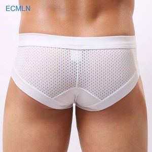 Luz personalizado Sexy de malla transpirable <span class=keywords><strong>blanco</strong></span> para Hombre Ropa interior Calzoncillos <span class=keywords><strong>Boxer</strong></span> - Product Image 3