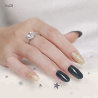 Autocollants pour ongles en feuille de paillettes de haute qualité personnalisés Huizi Nail Wraps Huizi Gel Nail