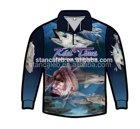 Custom Wholesale Low MOQ Plus Size Full Sublimation UV Fishing Jersey Fishing  Shirt - China Fishing Uniform and Fishing Clothing price