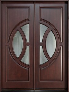Diseño personalizado de caoba Prehung madera puertas - Product Image 4
