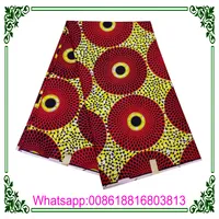 2017 african wax print fabric Ankara wax 6 Yards real wax print fabric for African Dressing