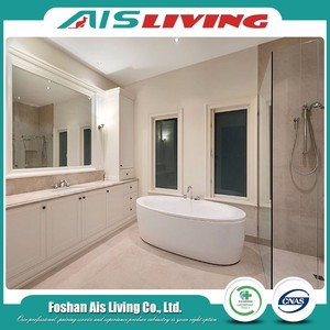 Modern Classic Double Sink <strong>Bathroom</strong> Vanity Cabinet <strong>Free</strong> <strong>Standing</strong> Commercial Home Use Wooden MDF Melamine Includes <strong>Mirror</strong> - Product Image 3