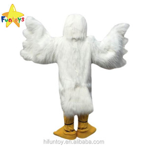 Funtoys blanco tucán Pelícano personaje mascota disfraz adulto - Product Image 3