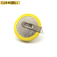 JBWCELL CR2032/1HS Pila de botón de litio de 3V con pines/pestañas para electrodomésticos y electrónica de consumo Montaje en PCB