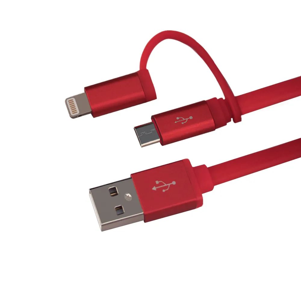 Top Bán Red Sync Charge Usb Đến C Cable 2 Trong 1 Cho Android