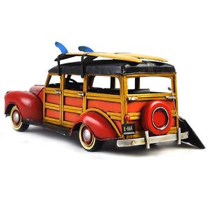 Arte e artigianato da <span class=keywords><strong>collezione</strong></span> ferro metallo modello di <span class=keywords><strong>auto</strong></span> forma decorazioni per la casa <span class=keywords><strong>auto</strong></span> d'epoca retrò per bambini modello con tavola da surf regalo in scala 1:12 - Product Image 3