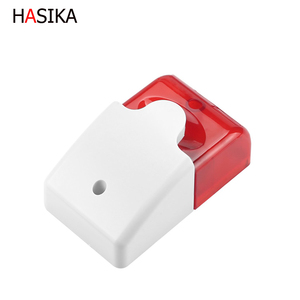 Kabel gebundene Blitzs irene Langlebiger 5V 12V Sound <span class=keywords><strong>Alarm</strong></span> Blitz blinkt Rotlicht Sound Sirene Home Security Alarmsystem 115dB Lautsprecher
