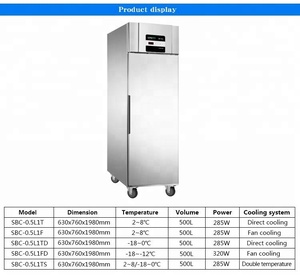 LVNI 500L comercial sola <span class=keywords><strong>puerta</strong></span> libre de heladas <span class=keywords><strong>restaurante</strong></span> cocina profundo congelador refrigerador nevera para la venta - Product Image 3