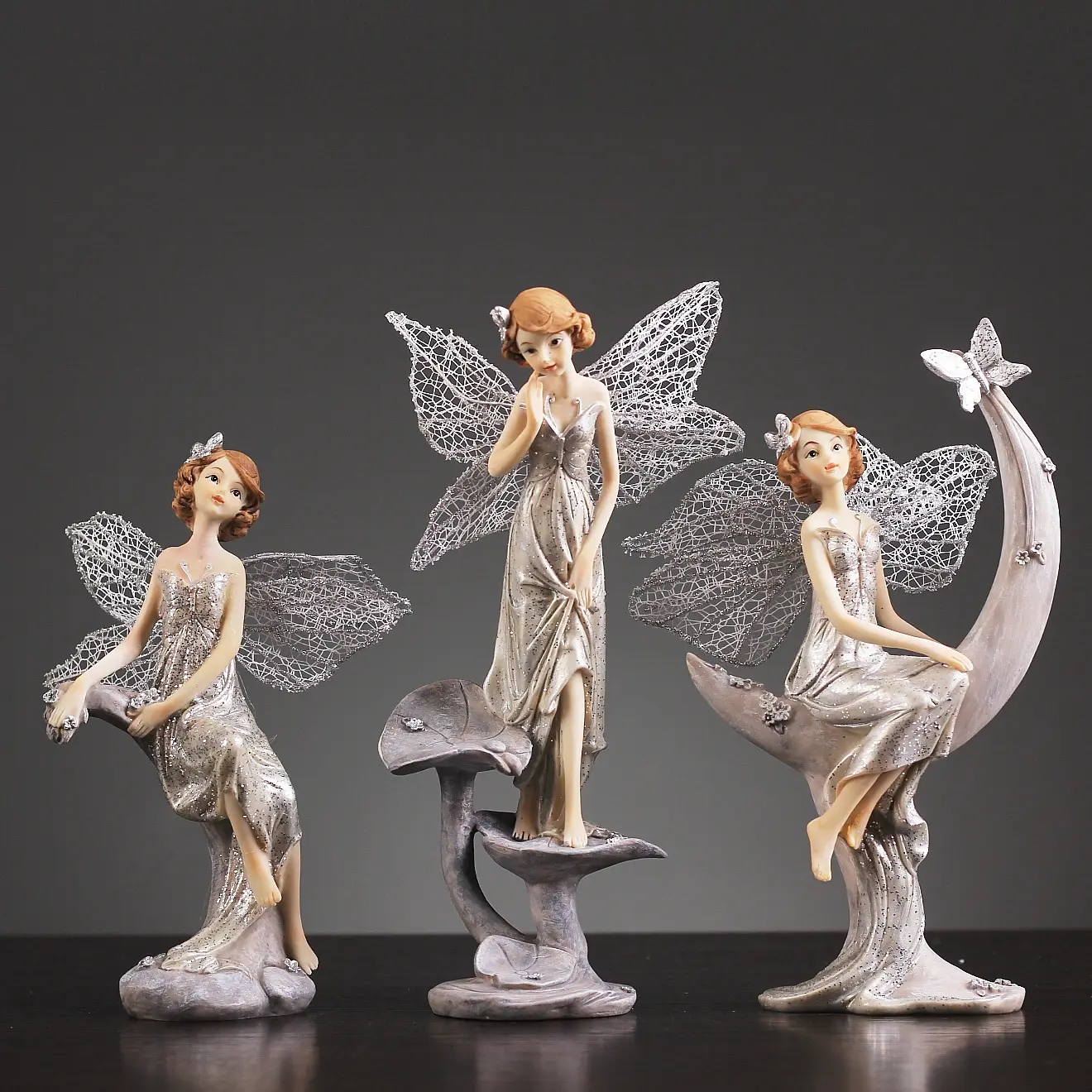 New arrival customized Nordic style resin angel figurine girl statue for best gift