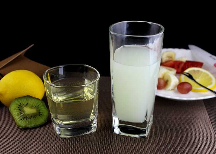 Square Bottom Whisky Glass Manufacture Clear Drinking Glass