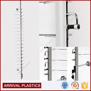 Tùy chỉnh treo tường kim loại khóa kính mắt kính kính hiển thị Thanh Thanh nhôm có thể khóa thanh hiển thị quang học - Product Image 4