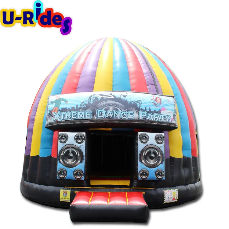 Casa de rebote inflable Xtreme Disco Dance Dome para saltar y rebotar para divertirse en La fiesta