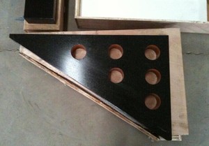 Thước Kẻ Hình Vuông Bằng Đá Hoa Cương <span class=keywords><strong>L</strong></span> Độ Chính Xác Cao Bằng Đá Cẩm Thạch Cạnh Thẳng Thước Vuông 250*160*40Mm - Product Image 2