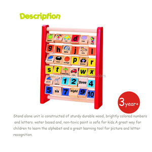 Sin plomo alfabeto ábaco <span class=keywords><strong>de</strong></span> <span class=keywords><strong>madera</strong></span> juguetes educativos juguete - Product Image 6