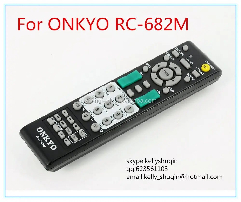 Onkyo RC-682M RC-681M RC-606S RC-607M SR603 A/Vレシーバー用リモコン