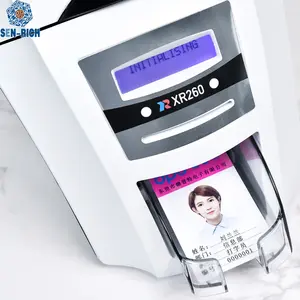 Single-sided/Dual-sided ID Card Printer USB Color ID Card Badge pvc id card printer