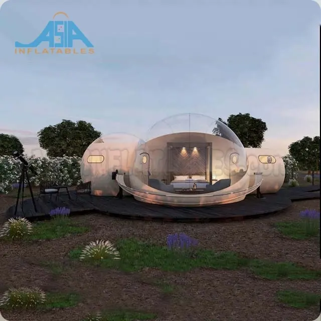 Пары Двойные одиночные отели Надувной Кемпинг Bubble Lodge Палатка Bubble Rooms Отель