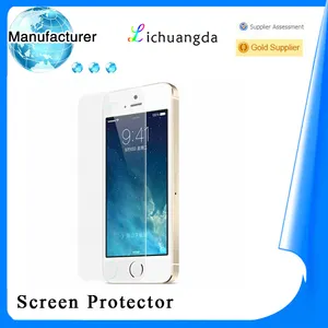 fabricante de protector de pantalla de cristal templado para el iphone 5 / 5s protector de pantalla de cristal aceptar PAYPAL