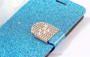 Bao Da Sang Trọng Từ Tính Long Lanh Bling Crystal Diamond Ví Đựng Thẻ Cho iPhone 6/6S - Product Image 4
