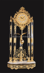 Reloj de lujo de estilo italiano, cronógrafo antiguo chapado en oro de 24K, para suelo de <span class=keywords><strong>abuelo</strong></span>, péndulo decorado - Product Image 3
