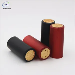 Heat Shrink Capsule Sealing Bath Shower Cap Red Pvc Heat Shrink Cap For Wine Bottle