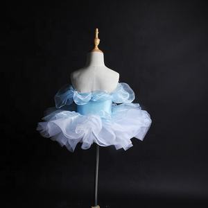 Bầu Trời màu xanh hoa múa ba lê phong cách độc đáo trẻ em ăn mặc quyến rũ - Product Image 4