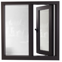 Fenêtre pivotante de luxe en aluminium, boîtier Standard british, fenêtre à bascule pour maison