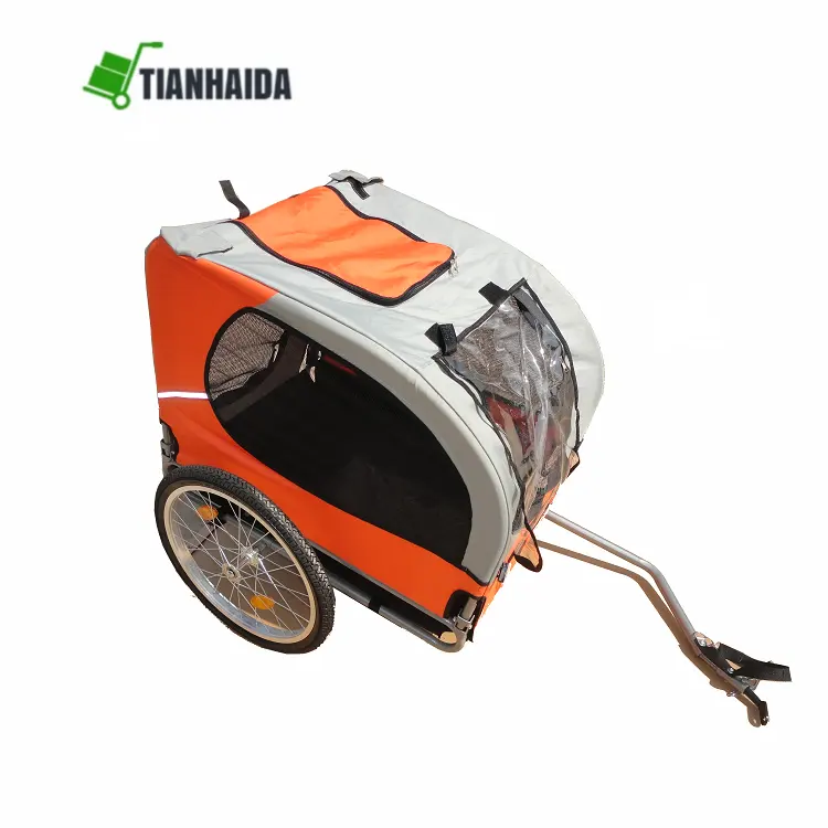 Wholesale supply bicycle trailer folding cargo / dog bike trailer for sale