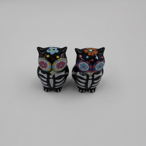 Nero Hallowmas gufo sale e pepe shaker <span class=keywords><strong>ceramica</strong></span> - Product Image 2