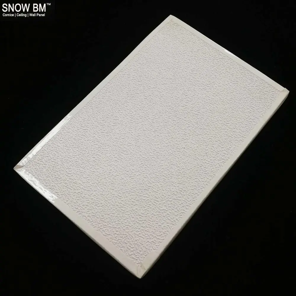 600*600*7ミリメートルLower価格PVC積層石膏天井タイルアルミ箔バック/Plaster Ceiling Board