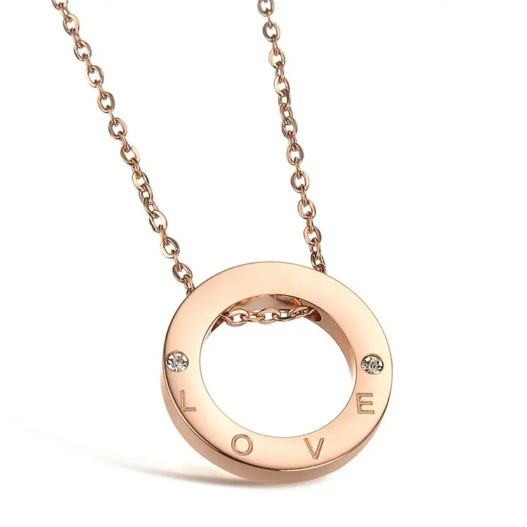 Collier ras du cou avec pendentif circulaire en or 14K, pour fille, bijoux dédiée aux filles, cadeau