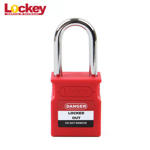 Lockey नई डिजाइन <span class=keywords><strong>OEM</strong></span> ताला 38mm 76mm स्टील नायलॉन हथकड़ी सुरक्षा ताला तालाबंदी - Product Image 2