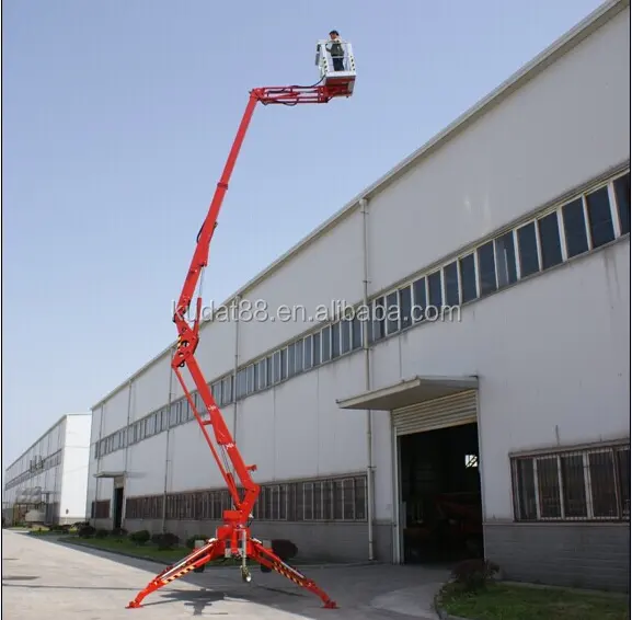 Spinne manual man lift für verkauf KD-P23 teleskop hydraulische manlift / aerial arbeits plattform