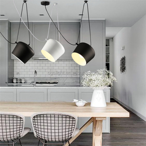 Nórdico moderno blanco y negro doble cabezas moderna lámpara de araña de <span class=keywords><strong>restaurante</strong></span> decorativo - Product Image 6