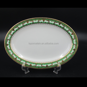 Nouvelle conception, vente chaude, service de table en porcelaine ronde dorée de style égyptien, avec un <span class=keywords><strong>prix</strong></span> <span class=keywords><strong>bas</strong></span> - Product Image 2