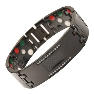 Bracciale Magnetico in Titanio Argento Energinox, Nuovo <span class=keywords><strong>Design</strong></span> - Product Image 1