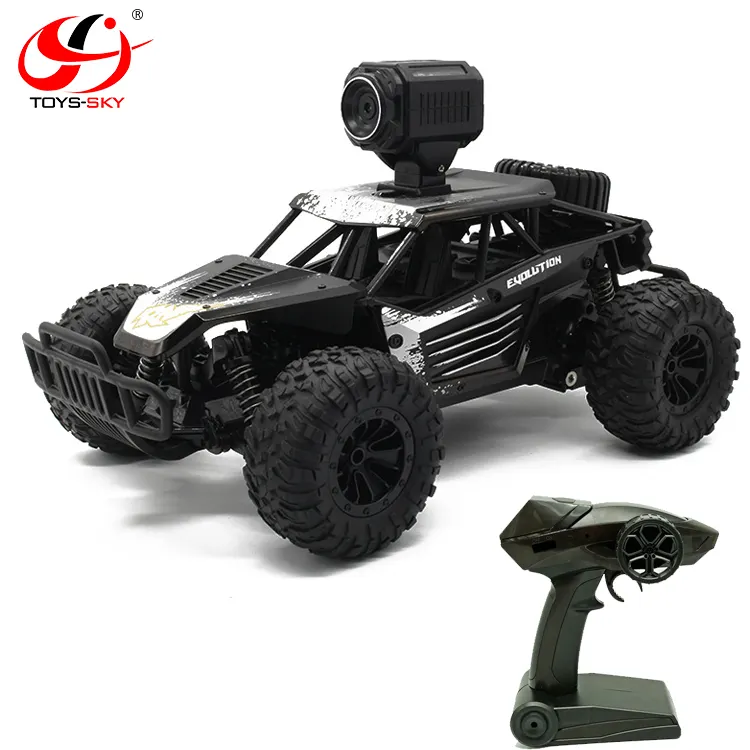2.4GHz 4WD High Speed RC Off-Road Car WiFi FPV 480P Camera Brushed APP Control Remote control Toy Truck 20KM/H