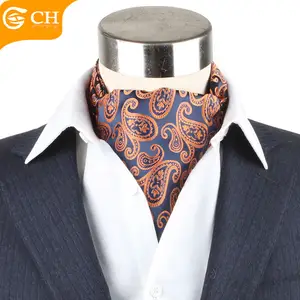 Maßge schneiderte Mode Blumen 100% Polyester Jacquard Cravats für Männer