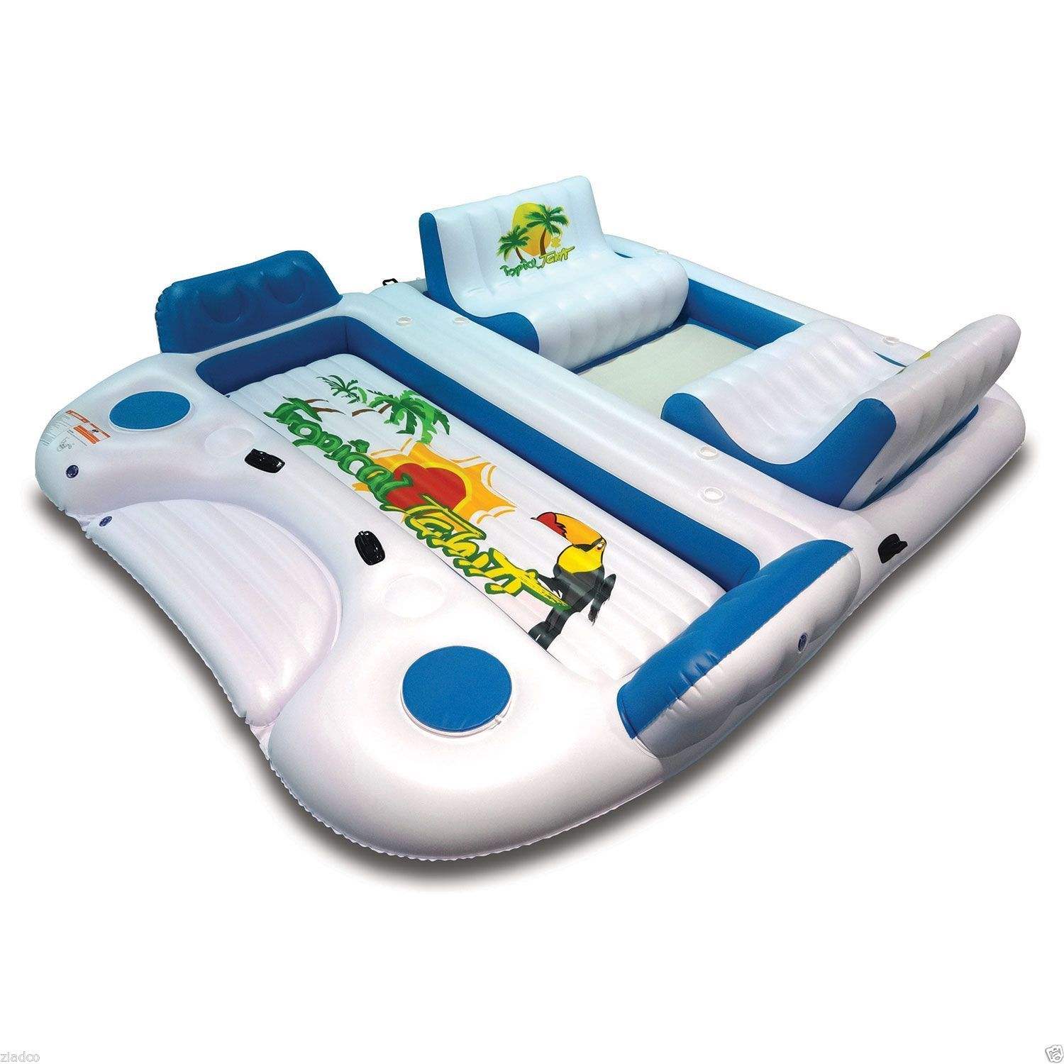 Inflatable Raft Tahiti Lounge Pool Float Tropical Tahiti Floating