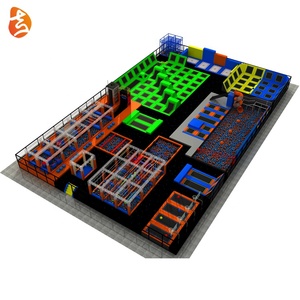Parc de trampoline avec fosse à mousse intérieure de grande taille pour adultes et enfants, design professionnel, saut libre, avec <span class=keywords><strong>Ninja</strong></span> <span class=keywords><strong>Warrior</strong></span> - Product Image 4