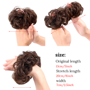 AliLeader — cheveux synthétiques 10 couleurs, vente en gros, accessoires pour coiffure, <span class=keywords><strong>chignon</strong></span> avec bandes élastiques - Product Image 2