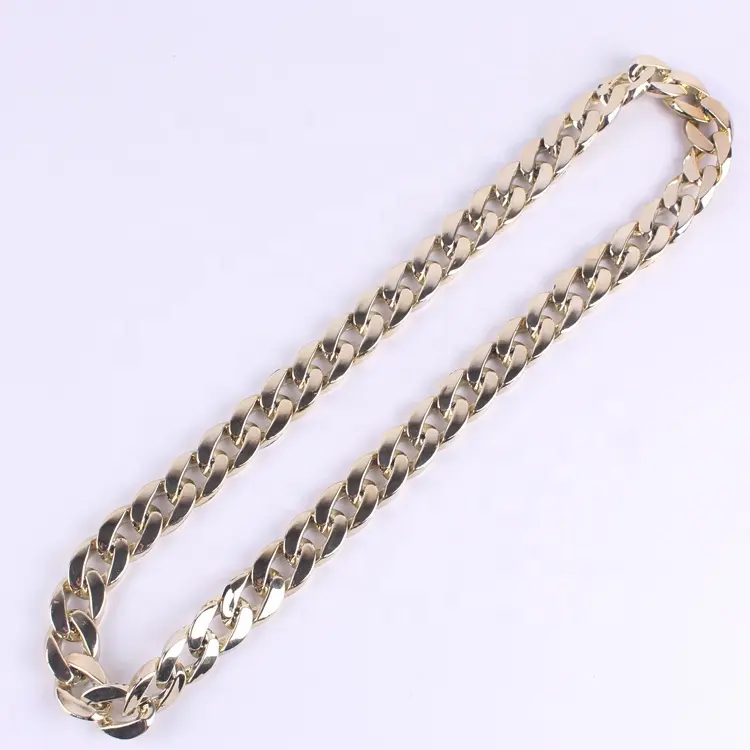 Heavy Gold Men Bling Bling Iced Out Cuban Curb Chain 80センチメートルRapper Necklace