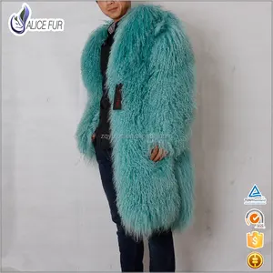 China excelente proveedor de servicio de OEM hombres de moda de estilo largo de estilo mongol cabello de pieles de cordero / Ove