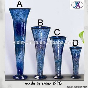Cristal de Bohemia anticuario barato mosaico de vidrio florero venta al por mayor - Product Image 3