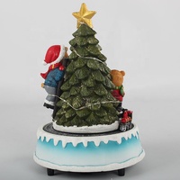 Console musicale rotative à Led personnalisée, nouvelle collection, 2020, étoile, ours, arbre de noël, scène d'arbre, avec batterie, cadeau décoratif