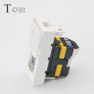 TOM-KJ-L-7 22.5*45mm <span class=keywords><strong>CAT6A</strong></span> UTP Estilo Francés, Conector Keystone <span class=keywords><strong>Cat6A</strong></span> sin Herramientas, Chapado en Oro de 15u, para Telecomunicaciones - Product Image 5