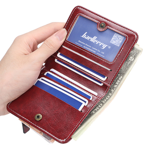 Baellerry nouveau portefeuille court en cuir PU à boucle Vintage Deisnger pour femme avec fermeture éclair, <span class=keywords><strong>porte</strong></span>-monnaie femme, <span class=keywords><strong>porte</strong></span>-carte - Product Image 5